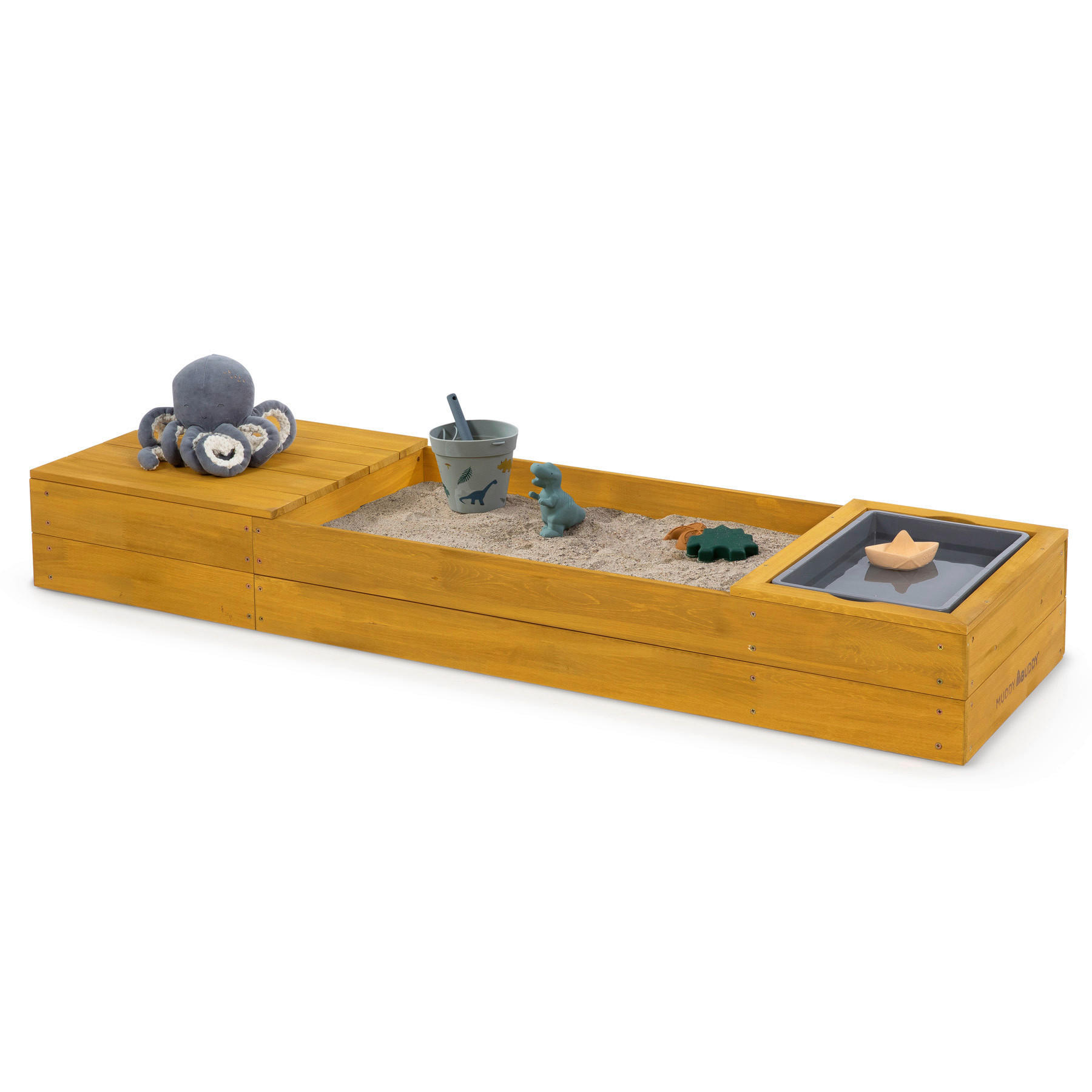 SANDKASTEN SPACE SAVER 150/45/20 cm  - Basics, Holz (150/45/20cm) - MUDDY BUDDY