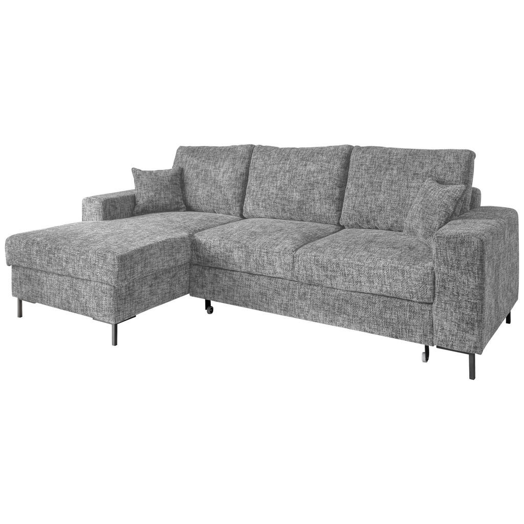 Thumbnail - Livetastic Eckschlafsofa, Silber, Textil, Uni, 4-Sitzer, Füllung: Schaumstoff, 237x143 cm, Made in EU, Rücken echt, Wohn...