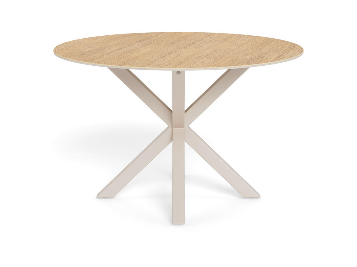 ESSTISCH in Metall, Glas, Keramik 119/119/75,5 cm  - Eichefarben/Grau, MODERN, Glas/Keramik (119/119/75,5cm) - MID.YOU