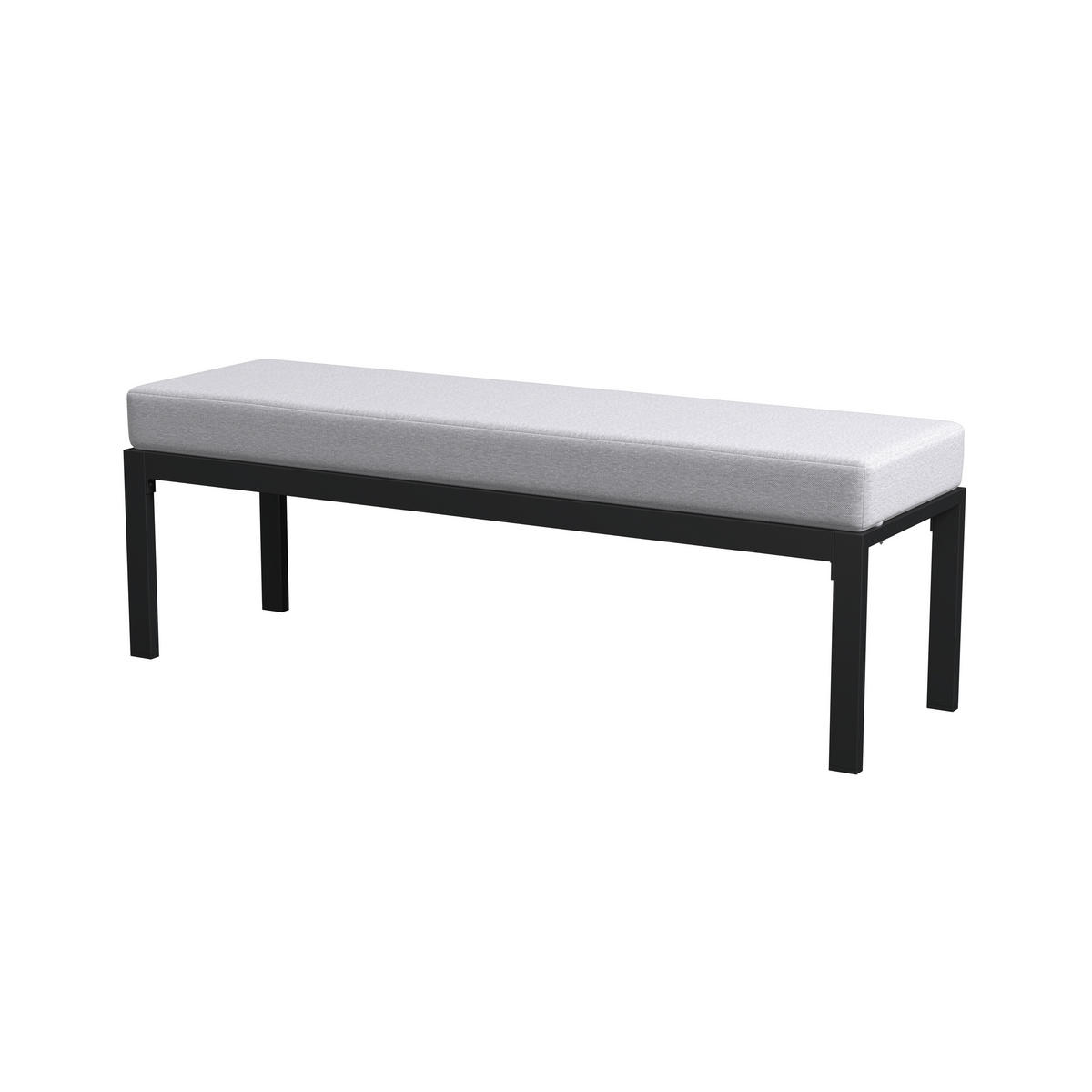 LOUNGE ÉTKEZŐGARNITÚRA  185/280 cm   - szürkésfehér/antracit, Modern, műanyag/textil (185/280cm) - Ambia Garden