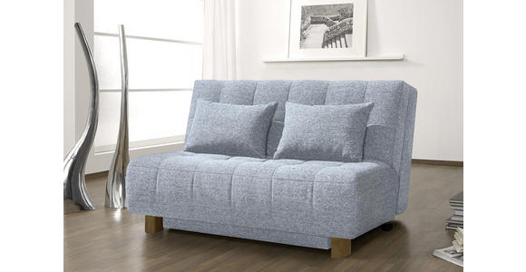 SCHLAFSOFA Hellblau  - Naturfarben/Hellblau, Design, Holz/Textil (145/92/102cm) - Novel