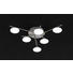 LED-DECKENLEUCHTE - Nickelfarben, Design, Glas/Metall (57/10/57cm)