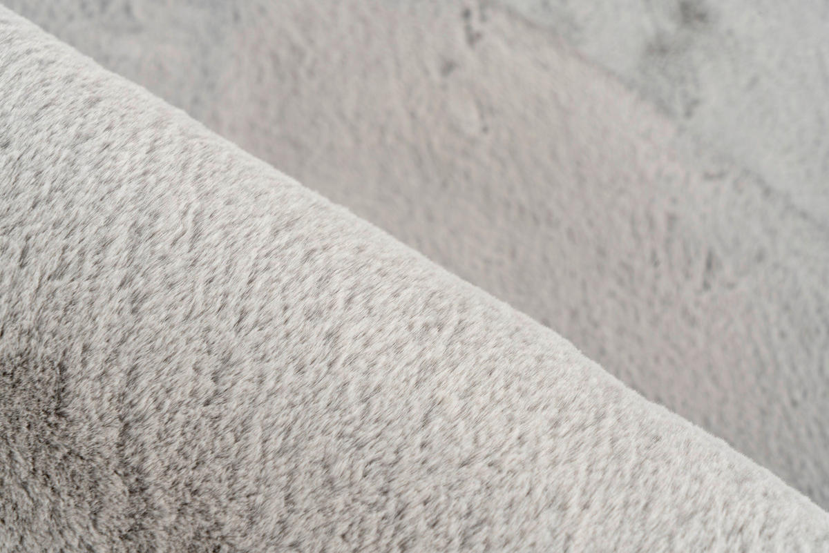 HOCHFLORTEPPICH 120/120 cm Silberfarben  - Silberfarben, Basics, Textil (120/120cm) - Kayoom