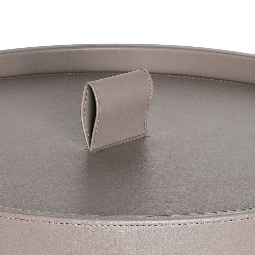 Thumbnail - Joop! Wäschekorb Cornfloweraccessoires, Grau, Weiß, Kunststoff, 50 L, rund, 36.5x36.5x50.5 cm, Handmade in Thailand, Ord...