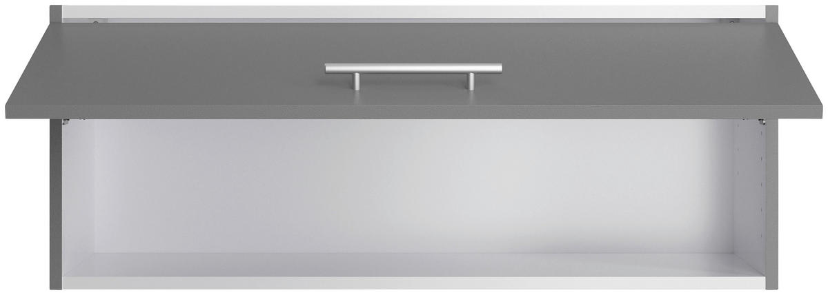 ECKKÜCHE 200/270 cm  in Grau  - Edelstahlfarben/Anthrazit, Basics, Holzwerkstoff/Metall (200/270cm) - Optifit