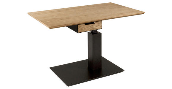 COUCHTISCH in Holz, Metall, Holzwerkstoff 100/60/49-67 cm  - Wildeiche/Anthrazit, Design, Holz/Holzwerkstoff (100/60/49-67cm) - Novel