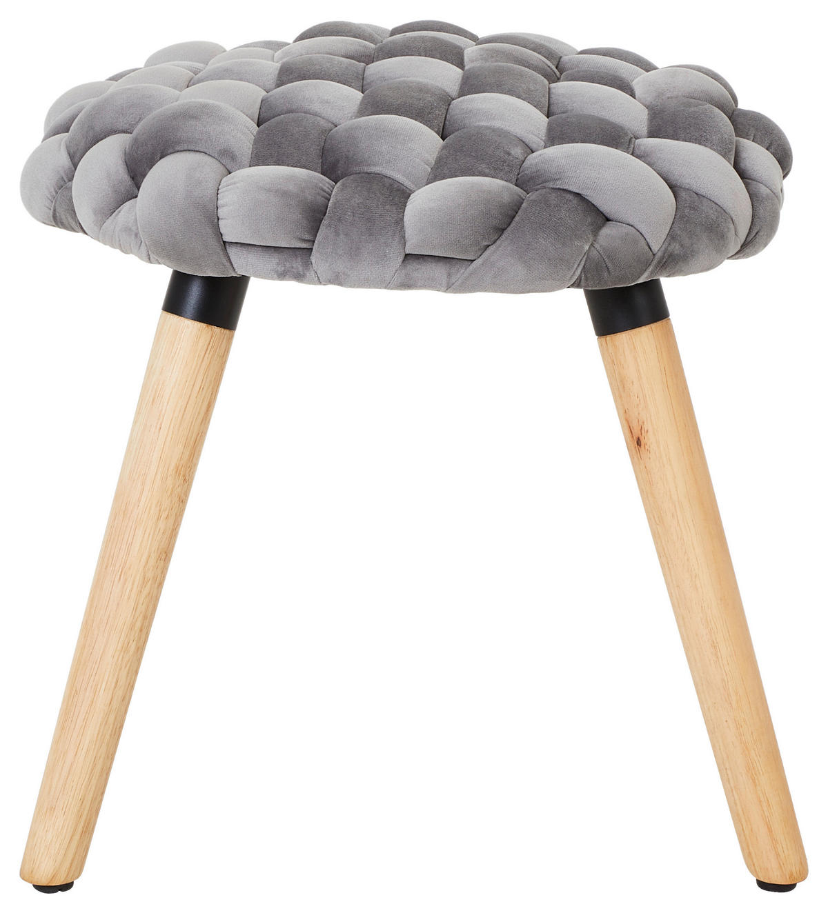 TABURE, les, tekstil siva  - svetlo rjava/siva, Trend, tekstil/les (40/40/40cm) - Xora