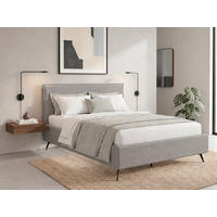 POLSTERBETT Lattenrost, Bettkasten Taupe 180/200 cm  - Taupe/Schwarz, MODERN, Holz/Textil (180/200cm) - MID.YOU