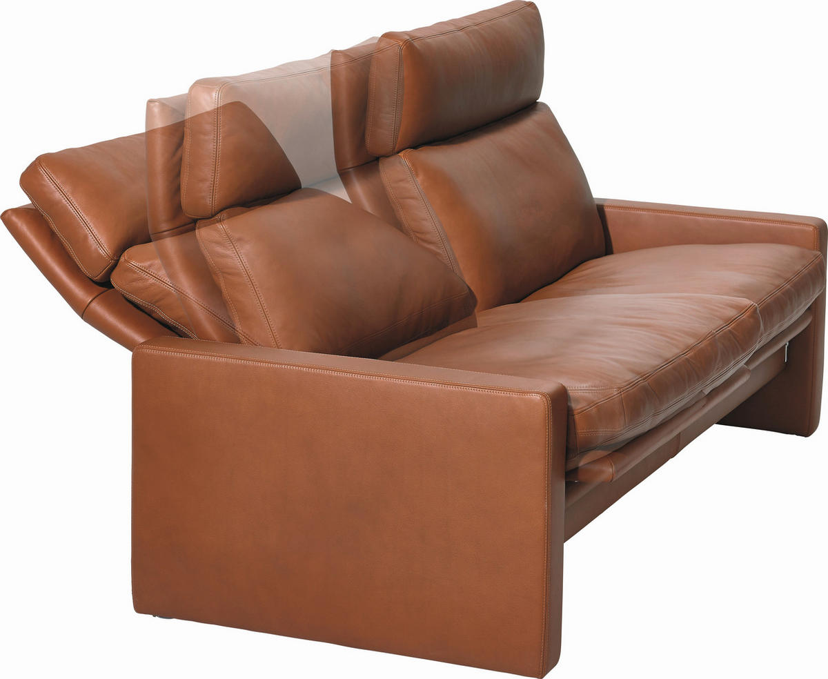 2-SITZER-SOFA Manhattan Echtleder Braun  - Braun, KONVENTIONELL, Leder (177/97/95cm) - Erpo