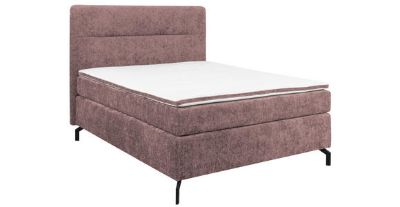 BOXSPRINGBETT 140/200 cm  in Altrosa  - Schwarz/Altrosa, Design, Textil/Metall (140/200cm) - Esposa