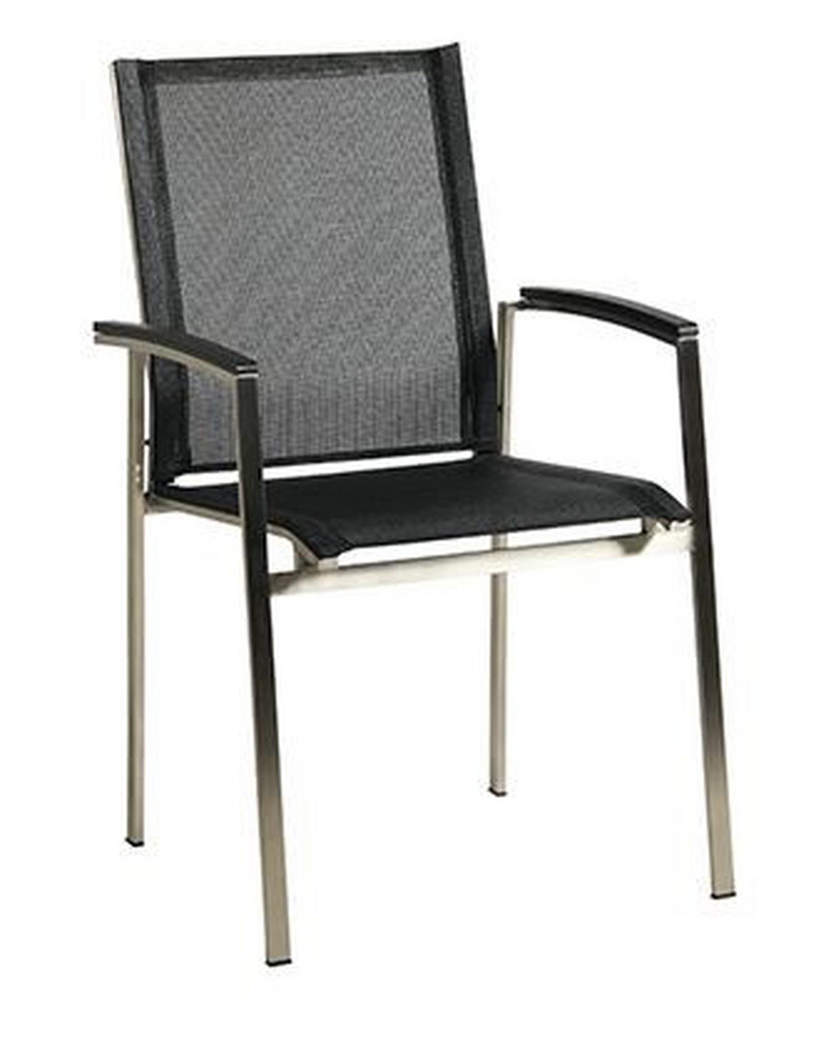 GARTENGARNITUR Edelstahl  - Edelstahlfarben/Grau, Basics, Keramik/Kunststoff (200/75/100cm) - Acamp