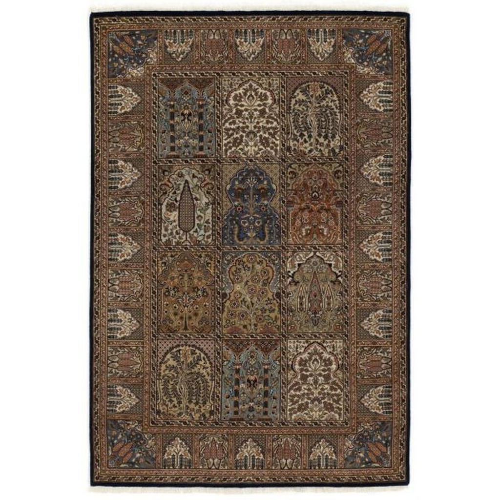 Orientalischer Webteppich Blau/braun Sonam 60x90 Cm