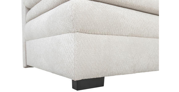 SCHLAFSOFA Struktur Beige Rückenkissen, Armlehnenkissen, Bettkasten, Schlaffunktion, Rücken echt  - Beige/Schwarz, KONVENTIONELL, Kunststoff/Textil (195/93/83cm) - Carryhome