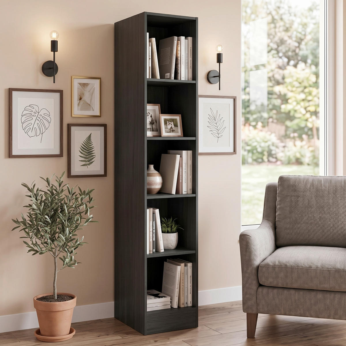 REGAL  30/200/60 cm Anthrazit  - Anthrazit, Modern, Holzwerkstoff (30/200/60cm) - Held