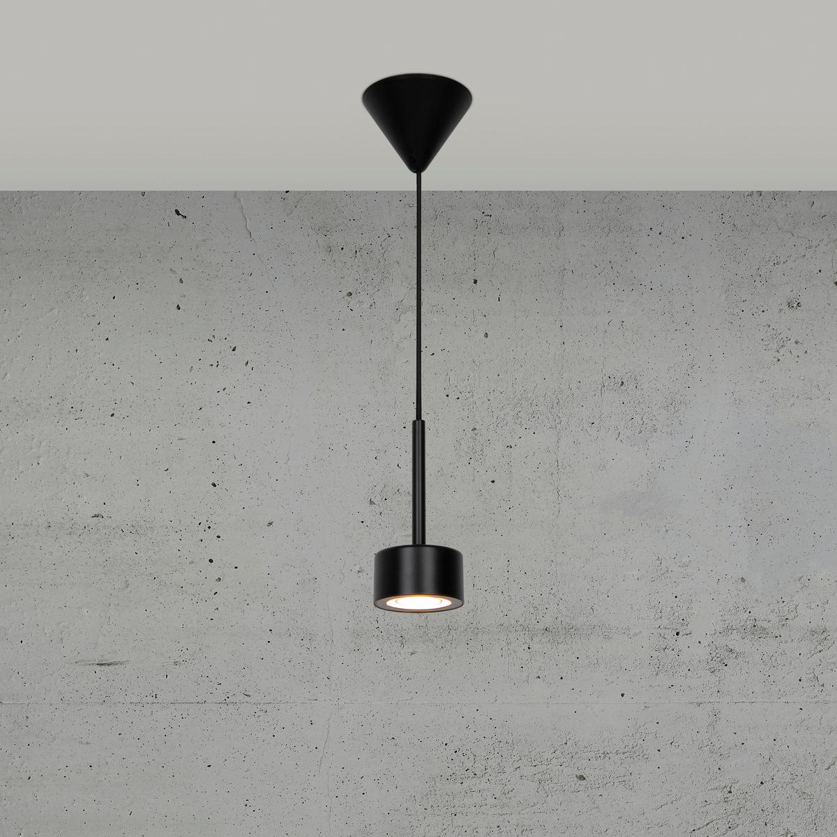 HÄNGELEUCHTE Clyde 8,5/17,5 cm   - Schwarz, Design, Metall (8,5/17,5cm) - Nordlux