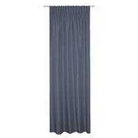 TERMOIZOLAČNÍ ZÁVĚS, neprůsvitné, 135/245 cm - modrá, Konvenční, textil (135/245cm)