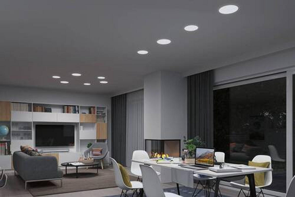 LED-PANEEL   18,5 cm  - Weiß, Basics, Kunststoff (18,5cm) - Paulmann