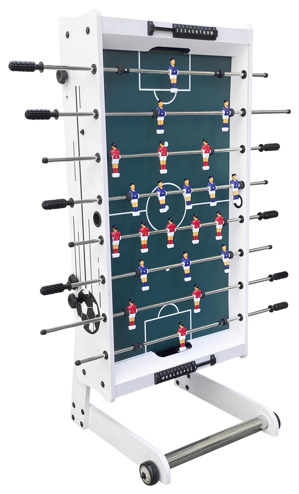 SCORPION KICK FUßBALLTISCH - Weiß, KONVENTIONELL, Holz (61/81/122cm) - Ambia Garden