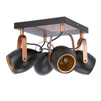 REFLEKTOR STROPNI  - crna, Design, metal (32/32/23cm)