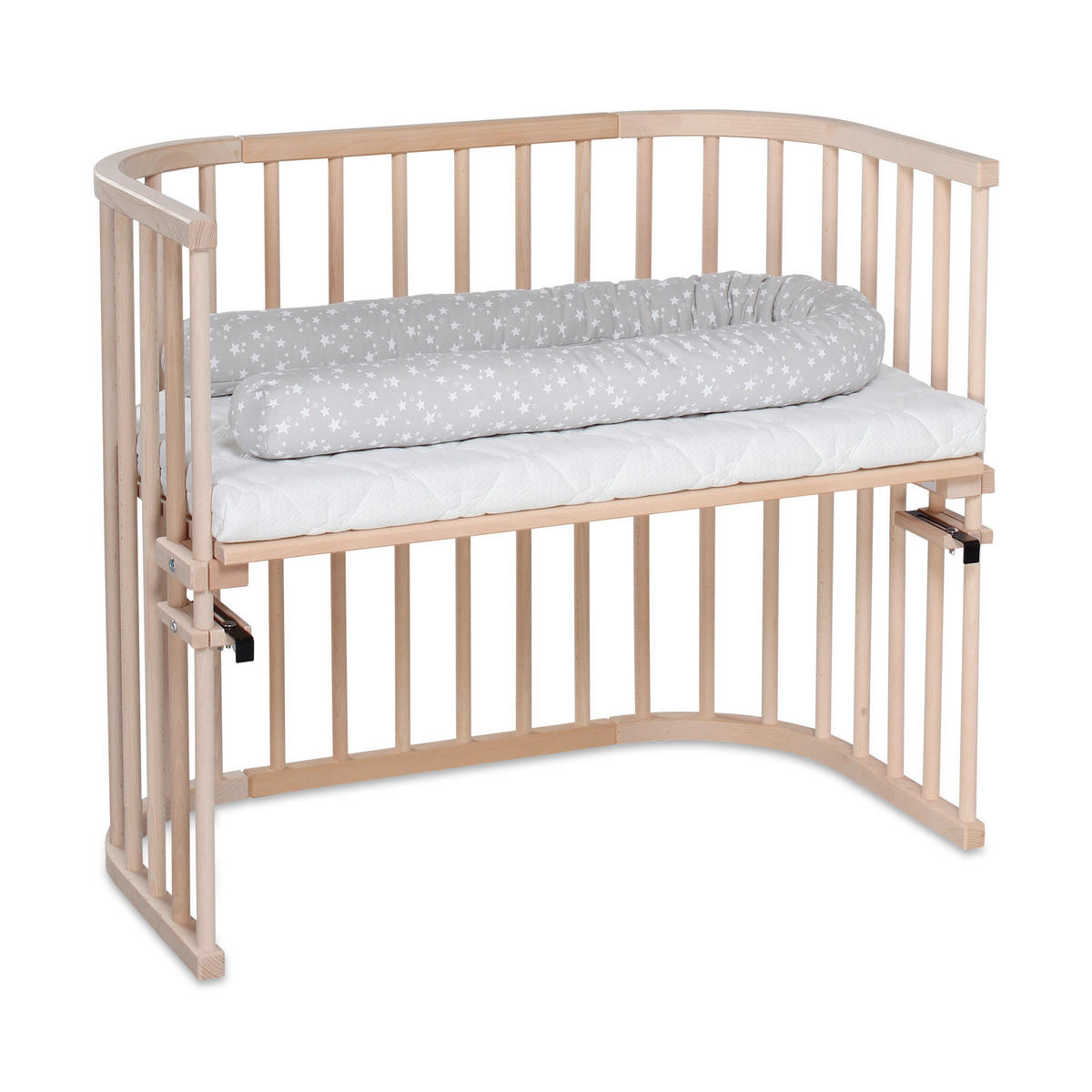 BEISTELLBETT  96/54/79 cm  - Naturfarben, Basics, Holz (96/54/79cm) - Babybay