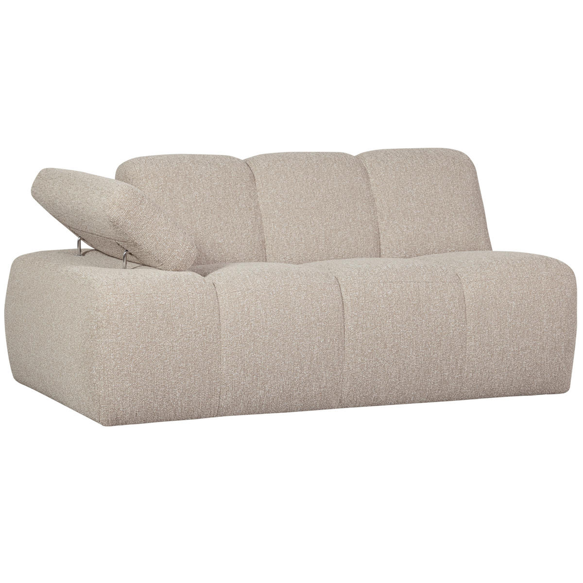 SOFAELEMENT Mojo in Bouclé Beige  - Beige, MODERN, Kunststoff/Textil (164/74/97cm) - Livetastic