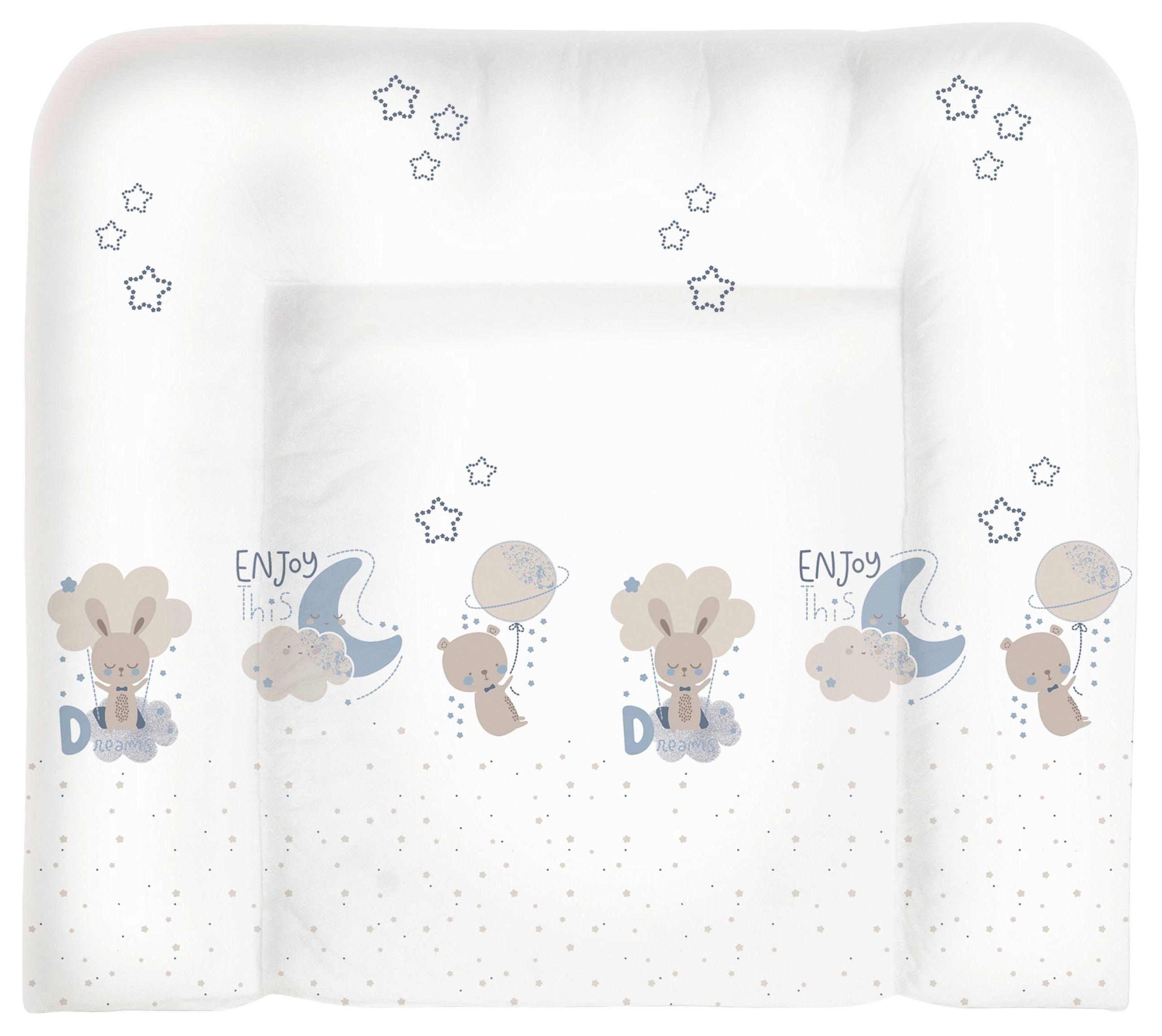 PREVIJALNA PODLOGA  TIMMY BLUE     85/75 cm     - bela, Basics, tekstil (85/75cm) - Avelia
