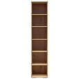AKTENREGAL Eichefarben  - Eichefarben/Schwarz, KONVENTIONELL, Holzwerkstoff/Kunststoff (42/198/41cm) - Carryhome