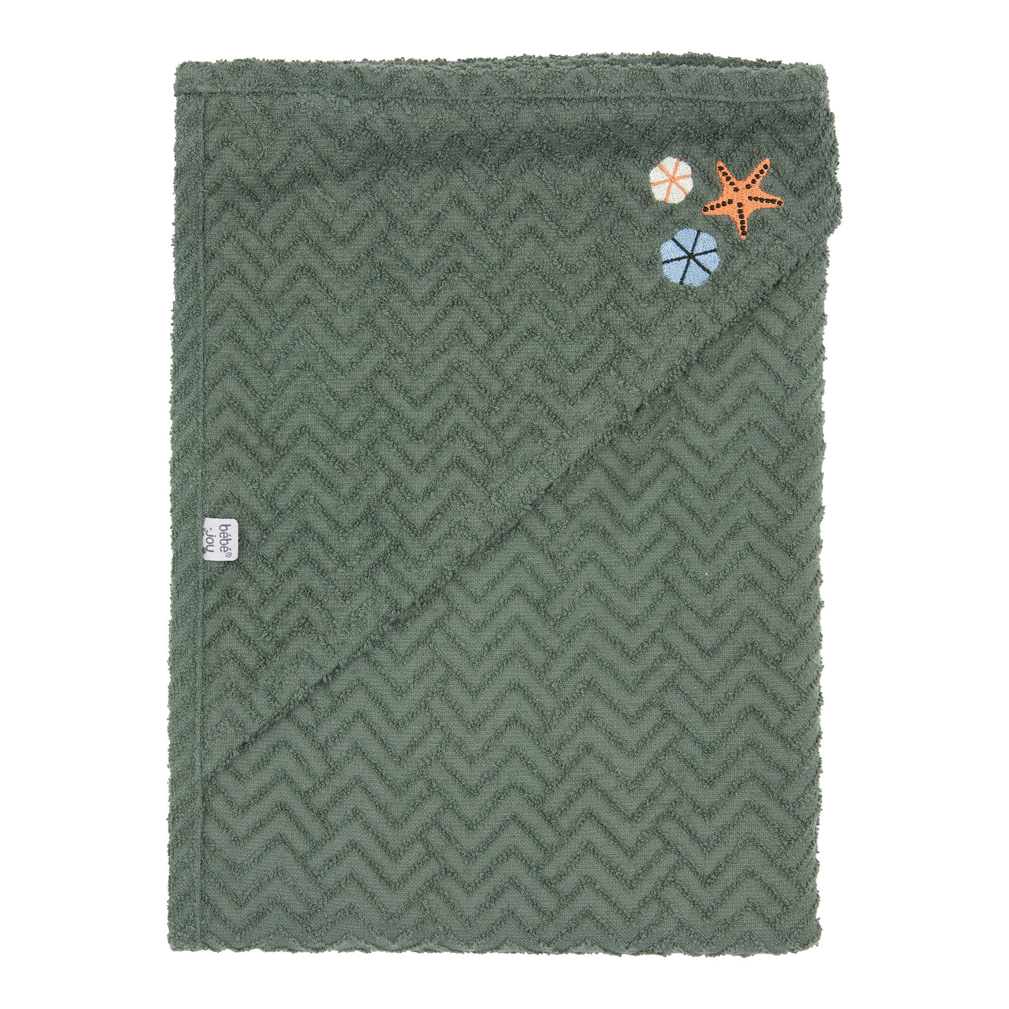 KAPUZENBADETUCH    - Grün, Basics, Textil (85/75/1cm) - Bebe Jou