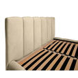 POLSTERBETT Lattenrost, Bettkasten Ecru 160/200 cm  - Ecru/Schwarz, KONVENTIONELL, Holz/Kunststoff (160/200cm) - Carryhome