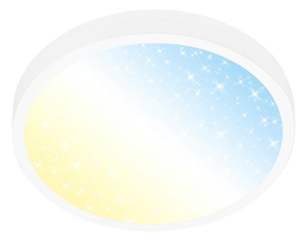 LED PLAFONJERA - bela, Osnovno, metal/plastika (38/5cm)