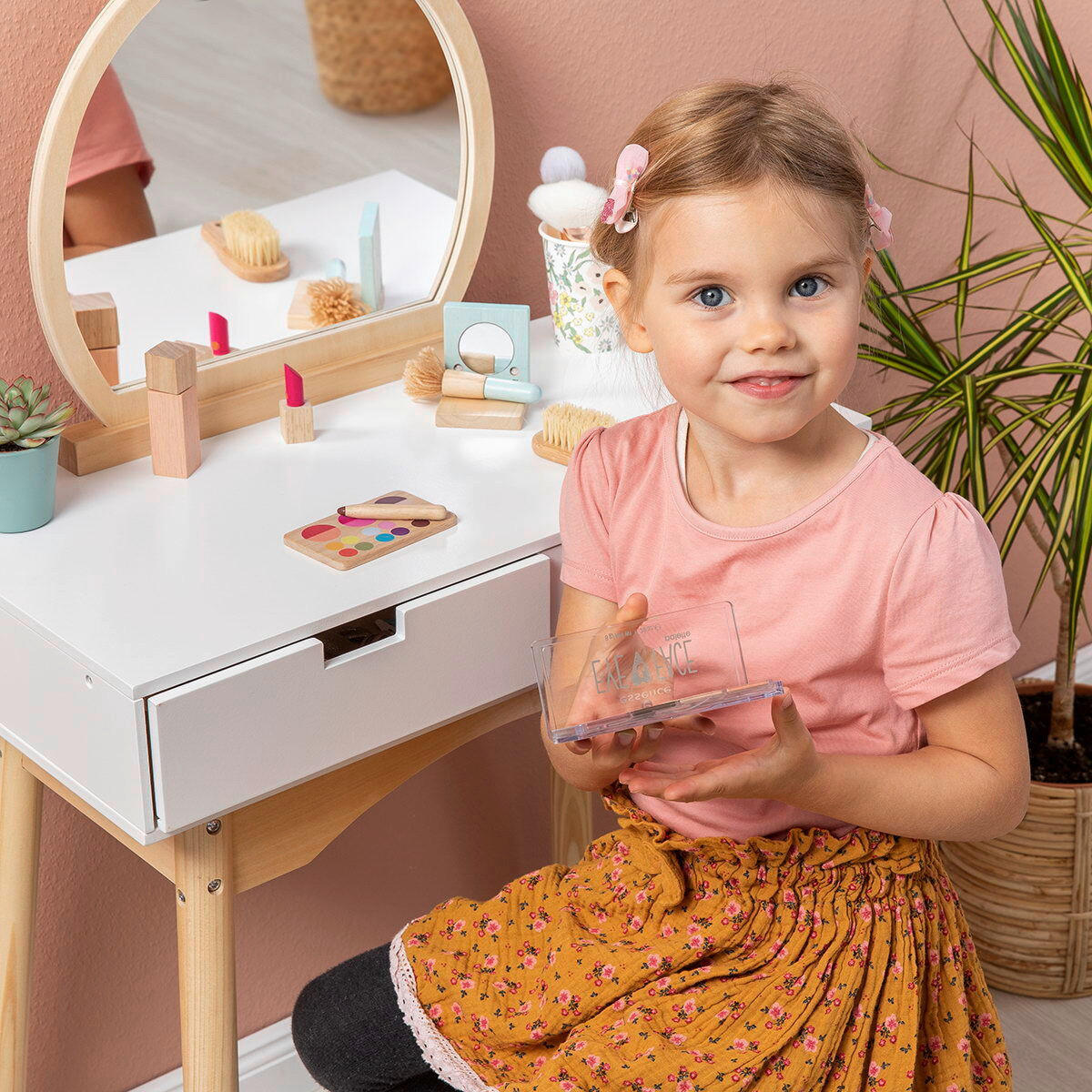 KINDER-STYLINGSET CALENDULA - Naturfarben/Weiß, Basics, Holz/Holzwerkstoff (60/34/98cm) - MUSTERKIND