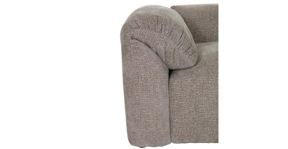 WOHNLANDSCHAFT Braun Flachgewebe - Schwarz/Braun, MODERN, Kunststoff/Textil (225/356/178cm) - Carryhome