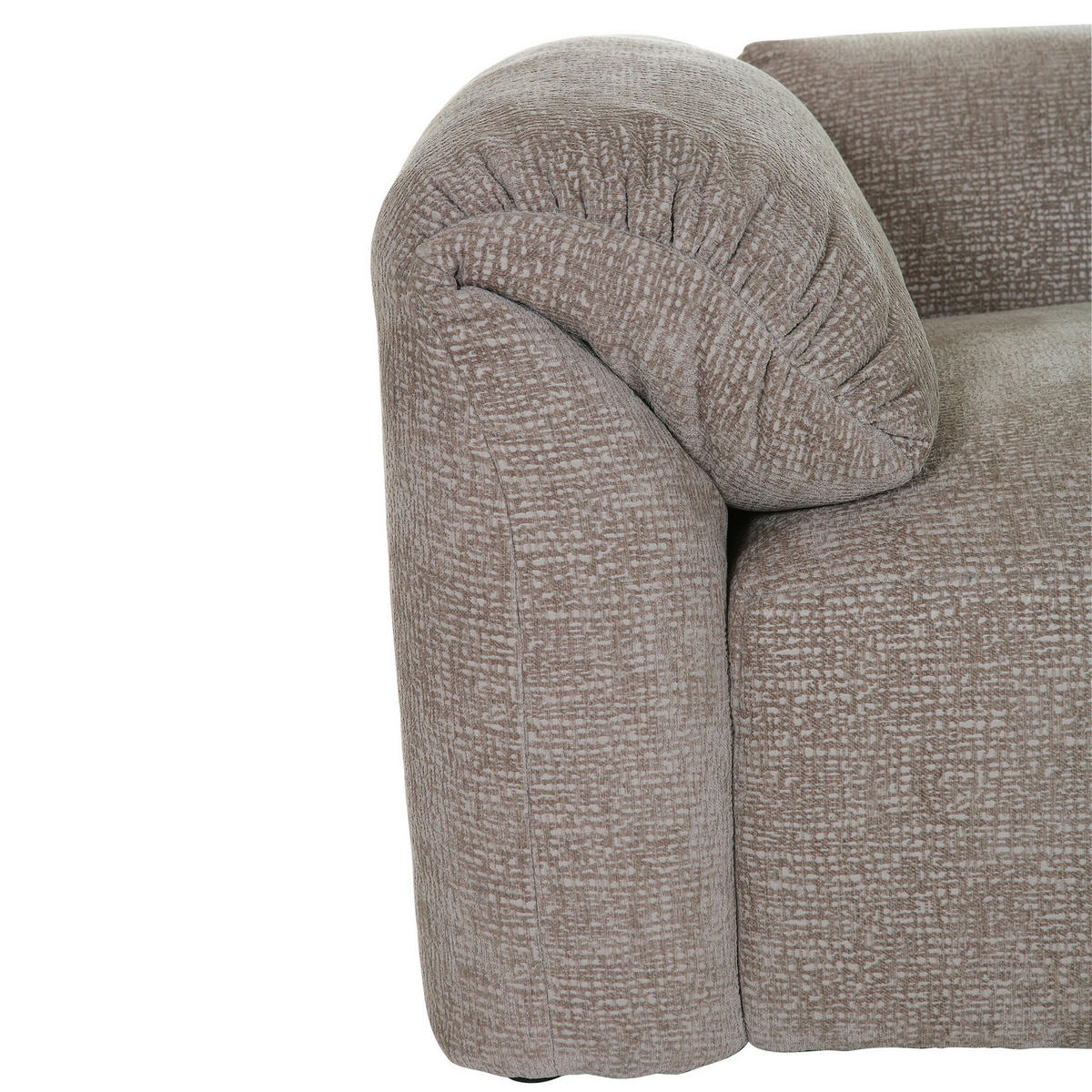 WOHNLANDSCHAFT in Flachgewebe Braun  - Schwarz/Braun, Modern, Kunststoff/Textil (225/356/178cm) - Carryhome