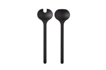 SALATSET  Silueta 2-teilig  - Schwarz, KONVENTIONELL, Kunststoff (30,1/12,7cm) - Mepal