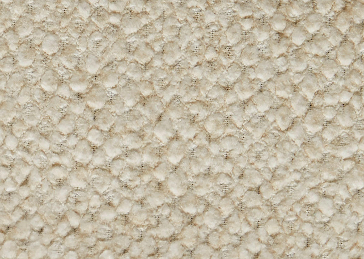 ECKBANK 165/225 cm  in Creme  - Creme/Schwarz, Design, Textil/Metall (165/225cm) - Moderano