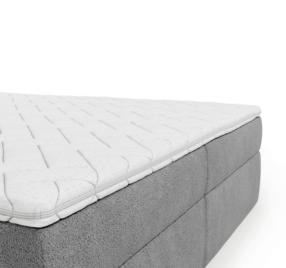 BOXBETT 180/200 cm  in Dunkelgrau  - Dunkelgrau/Schwarz, Design, Holz/Holzwerkstoff (180/200cm) - Chameo