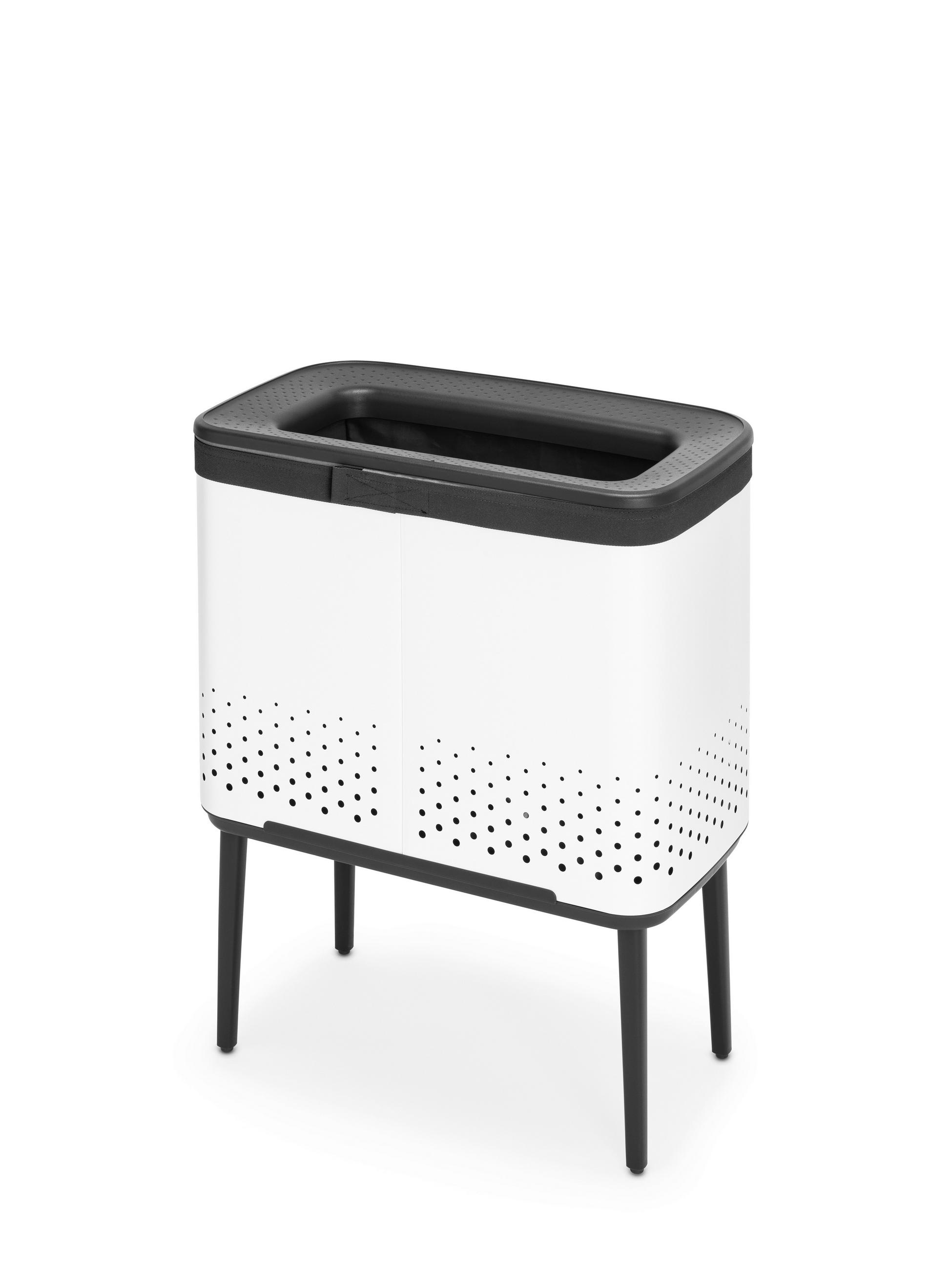 SZENNYESTARTÓ - fehér, Design, fém (60l) - Brabantia