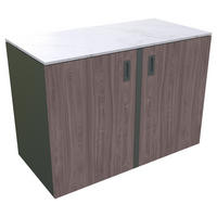 OUTDOORKÜCHE  - Anthrazit/Walnussfarben, Basics, Stein/Metall (126/92/63cm)