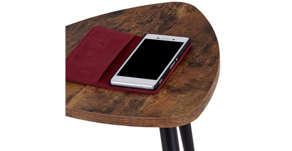 Couchtisch Holz 3er Set Rocky Naturfarben/ Schwarz - Schwarz/Naturfarben, MODERN, Holzwerkstoff/Metall (62/48/34,5/41/35/30cm) - Luca Bessoni