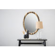 WANDSPIEGEL 60,5/80/2,7 cm    in oval  - Braun, LIFESTYLE, Glas/Holzwerkstoff (60,5/80/2,7cm) - Xora