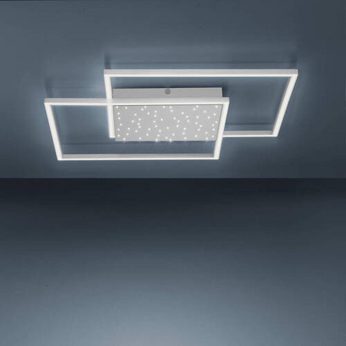LED-DECKENLEUCHTE 67/67/5 cm   - Grau, Design, Metall (67/67/5cm) - Paul Neuhaus