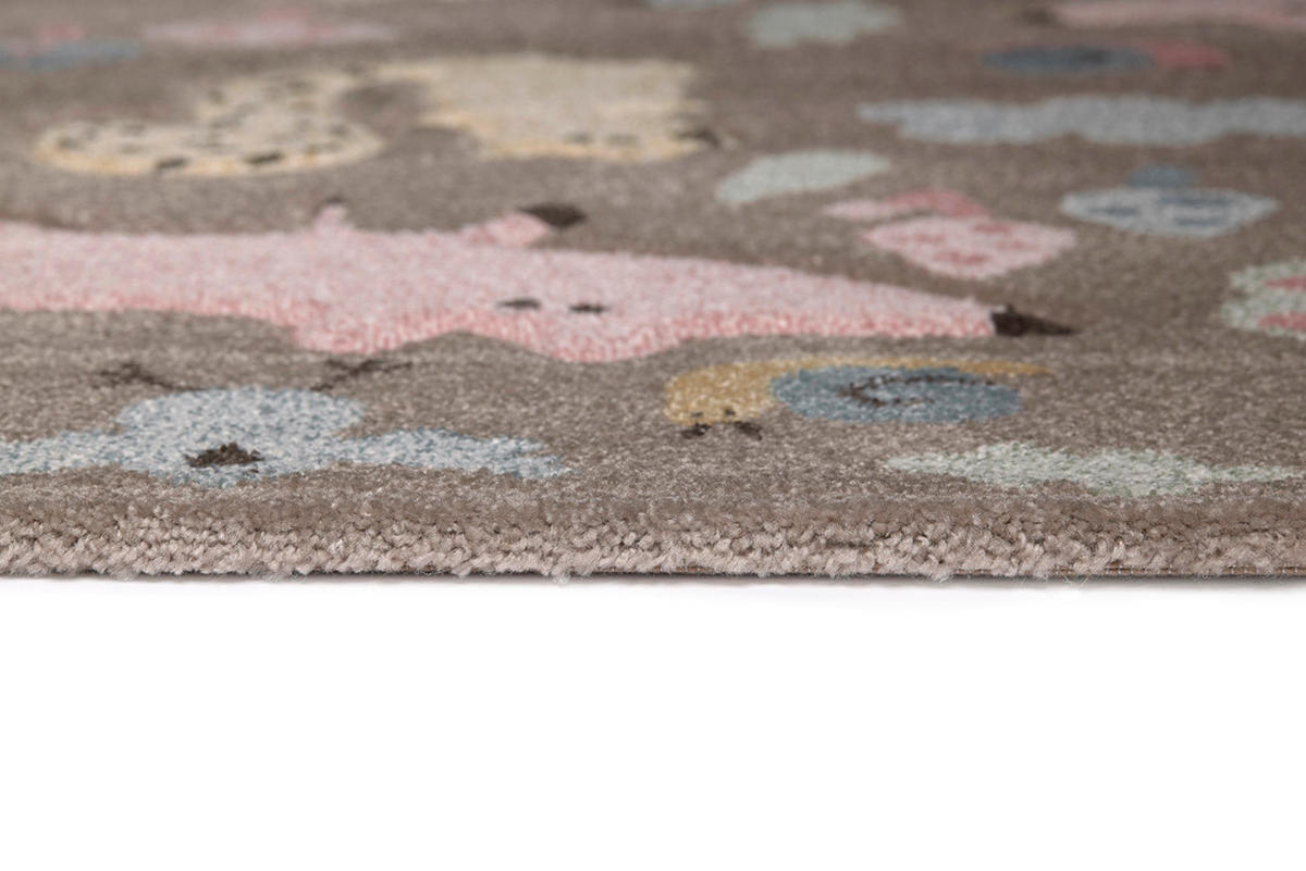 KINDERTEPPICH 133/200 cm Forest Tier  - Taupe, Trend, Textil (133/200cm) - Sigikid