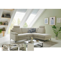 SJEDEĆA GARNITURA tekstil  bež   - bež/crna, Moderno, tekstil/metal (241/200cm) - Beldomo Style