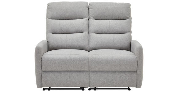 2-SITZER-SOFA Webstoff Hellgrau  - Hellgrau/Schwarz, Design, Kunststoff/Textil (134/105/94cm) - Carryhome