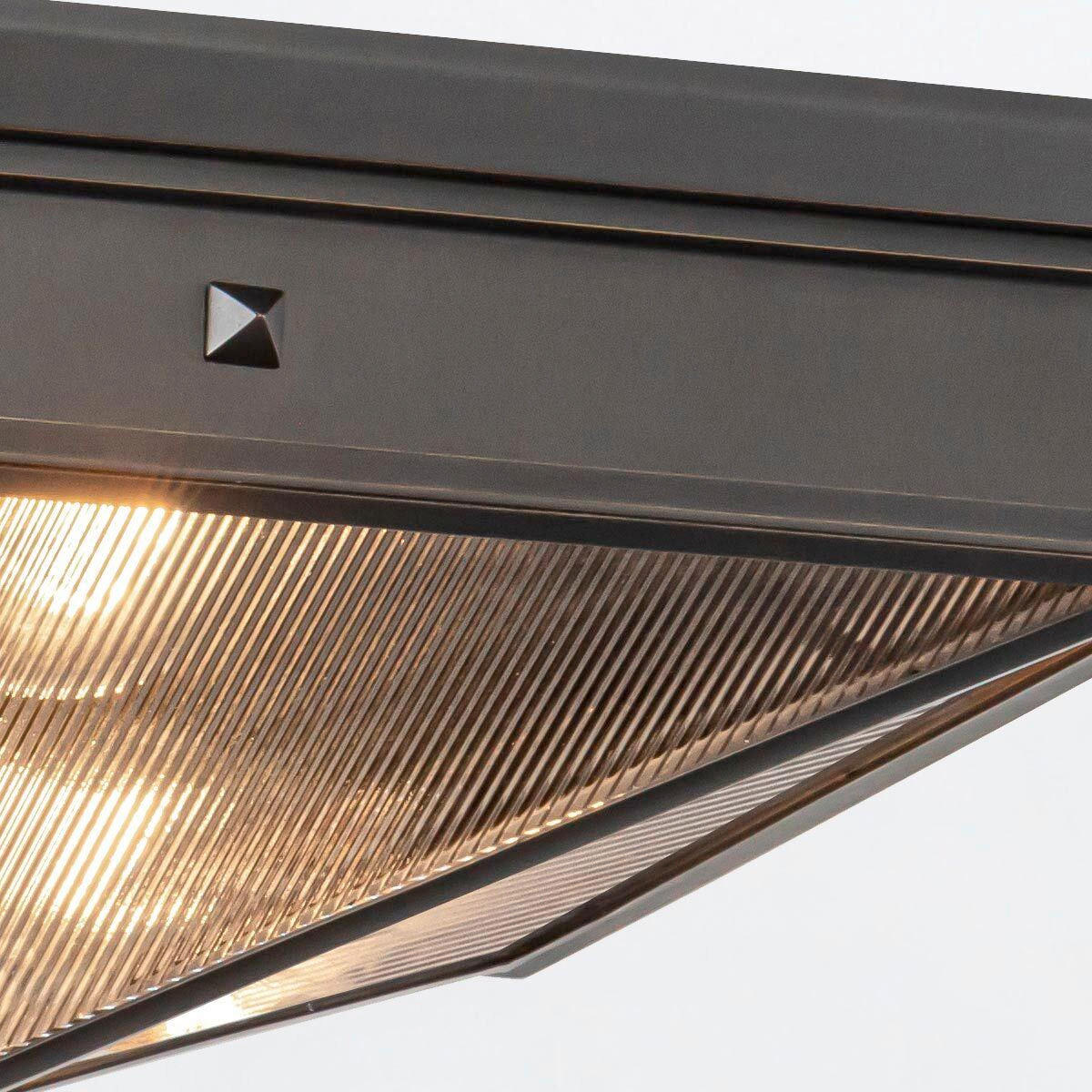 HÄNGELEUCHTE 14,2/37,1 cm  - Bronzefarben, KONVENTIONELL, Glas/Metall (14,2/37,1cm) - Elstead Lighting