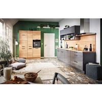 INBYGGNADSKÖK   - grå/ekfärgad, Design, trämaterial - Celina