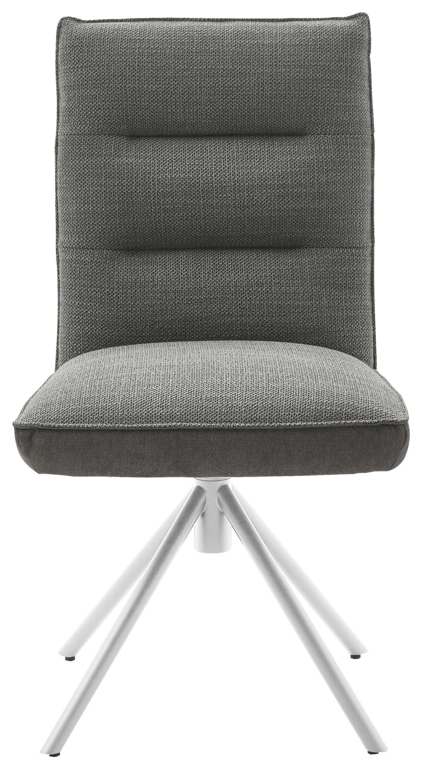 STUHL  in Flachgewebe  - Edelstahlfarben/Grau, Design, Textil/Metall (49/93/59cm) - Dieter Knoll