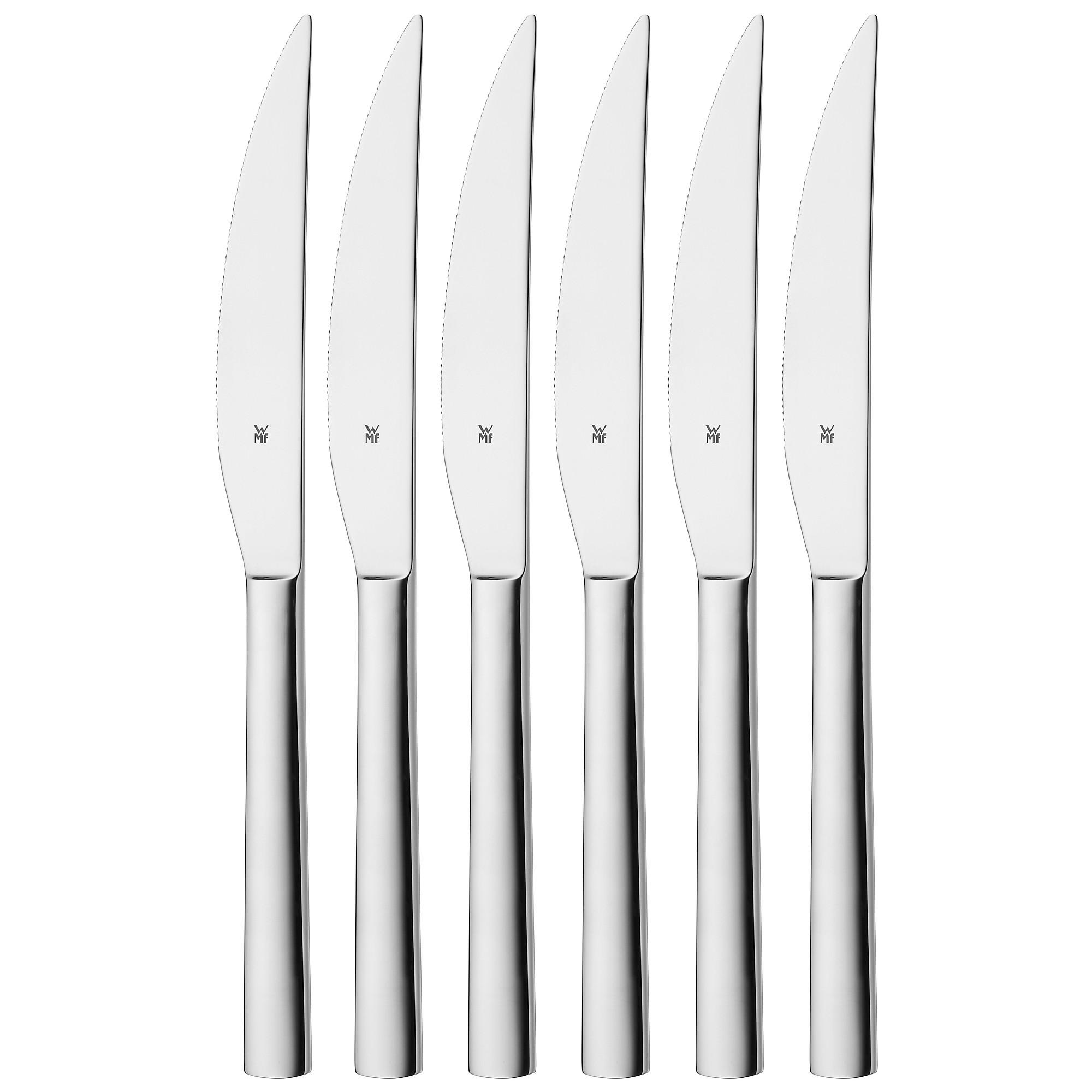 STEAKMESSERSET - Edelstahlfarben, Basics, Metall (23cm) - WMF