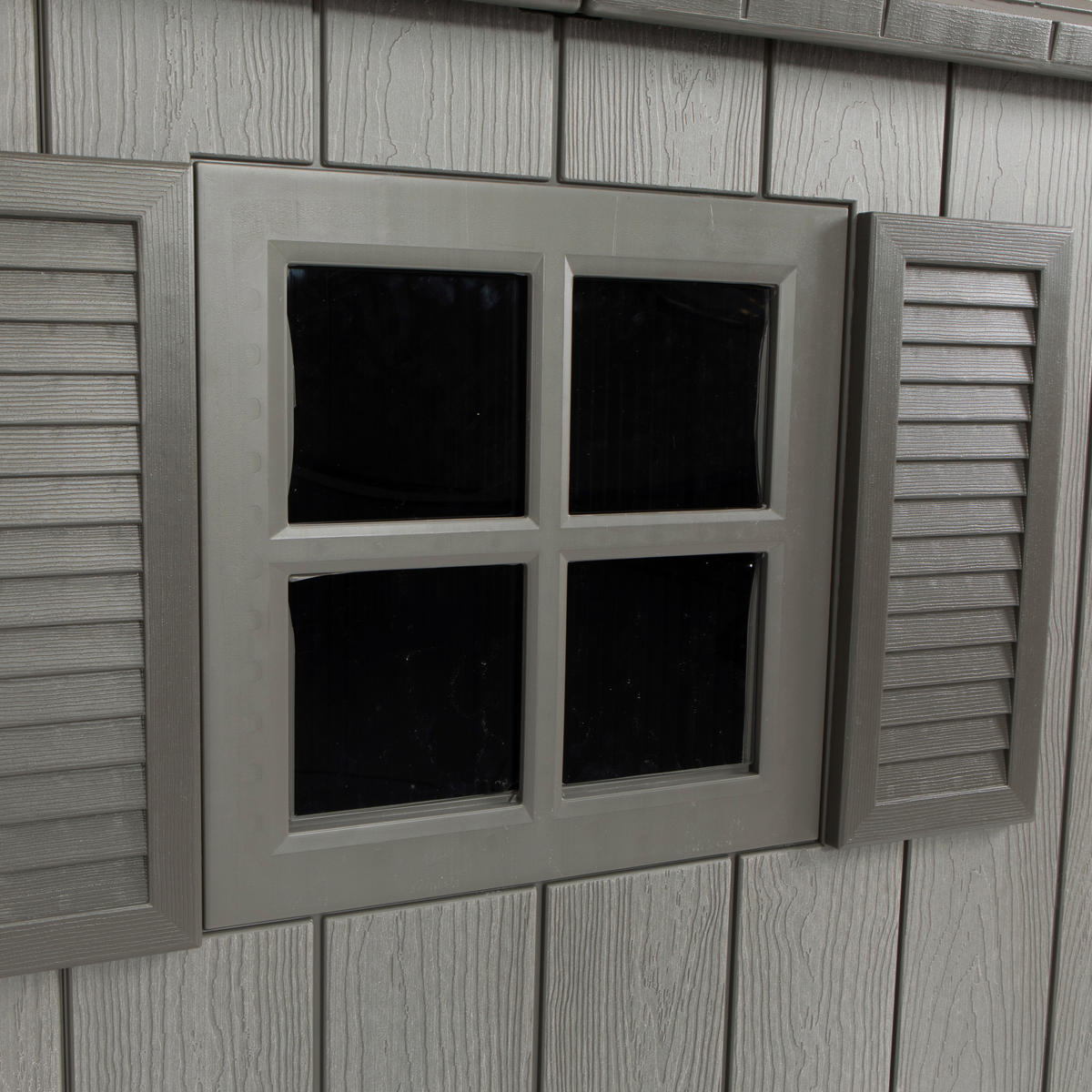 GERÄTEHAUS 457/244/244 cm  - Dunkelgrau, Basics, Kunststoff (457/244/244cm) - Ambia Garden