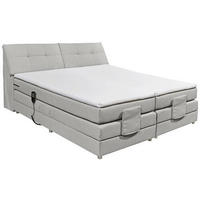 BOXSPRINGBETT 180/200 cm  in Silberfarben  - Silberfarben, Design, Kunststoff/Textil (180/200cm) - Esposa